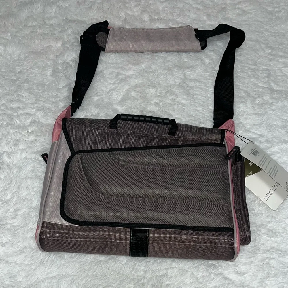 Ruckus Pink and Gray Messenger Bag